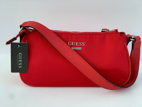 guess red satchel