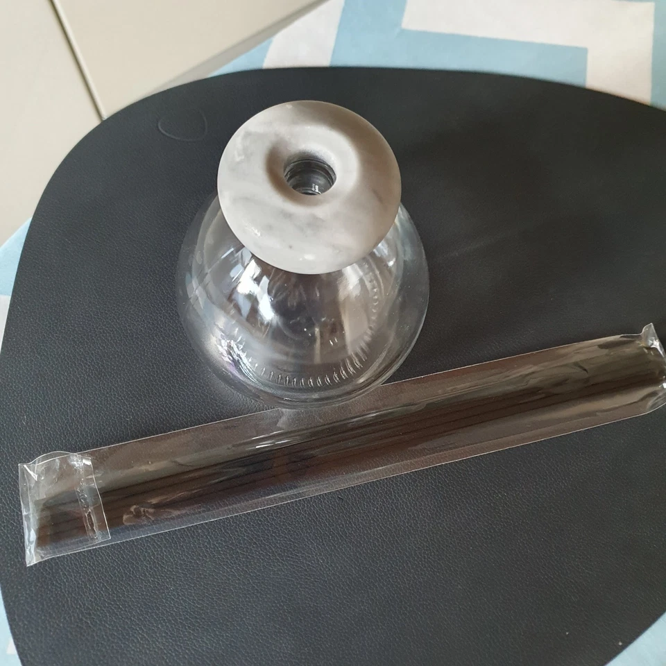 Millefiori Diffuser Glas mit Rattanstäbchen, neu - Bild 2 von 4