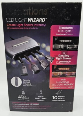 Luminations LED Light Wizard connect 8000 Lights 10 Motion Effect Timer w/Remote