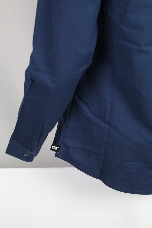 CAT Caterpillar Men's Button Down Shirt Long Sleeve Detroit Blue 1610036 - Image 3 of 4