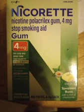 Nicorette Gum  4mg Spearmint Burst Ct100 Exp 12/2027