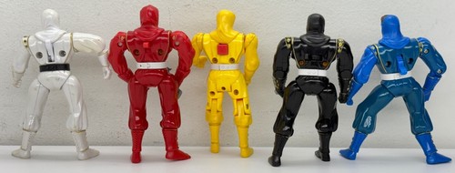 1995 Mighty Morphin Ninja Ranger LOT Pink Blue White Red Black Yellow FULL SET - Picture 8 of 13