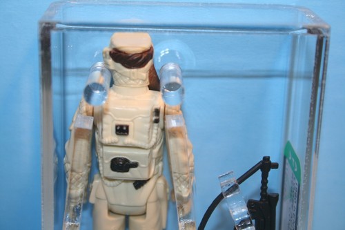 VINTAGE STAR WARS AFA GRADED REBEL COMMANDER 80 NM 80 HK FIGURE WEAPON KENNER CV - Picture 10 of 16
