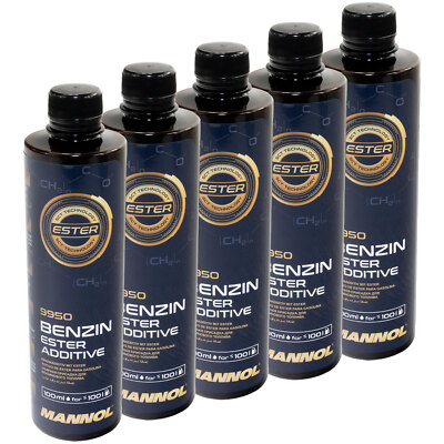 Benzin Kraftstoff System Reiniger 5x 450 ml Ester Additiv Mannol 9950 Auto PKW