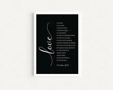 Inspiration Wall Prints Inspirational Quote Love Painting Frame for Home Decor