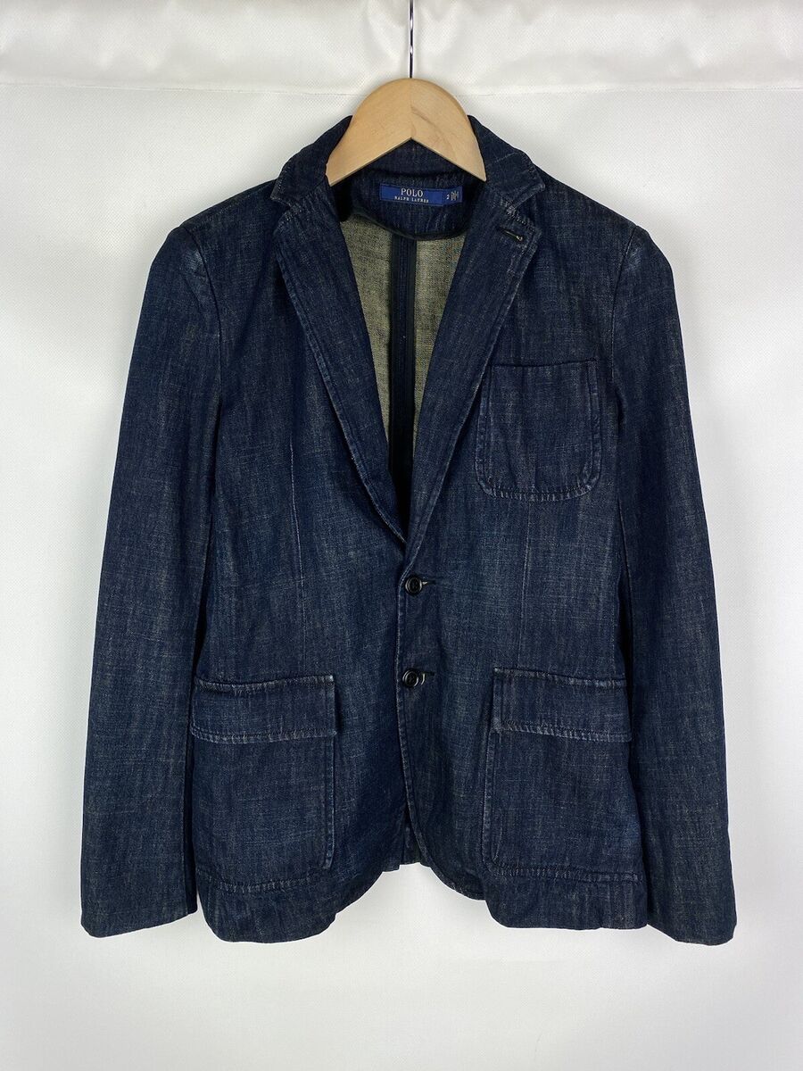 Polo Ralph Lauren ladies denim blazer jacket size 2 | eBay Polo Ralph Lauren ladies denim blazer jacket size 2 | eBay