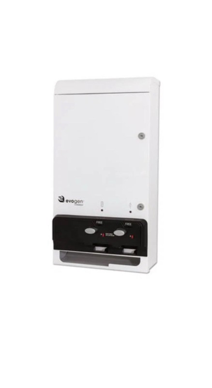 Hospeco Evogen Feminine Hygiene Dispenser EV1-FREE Tampon Pad Free Vend Vending