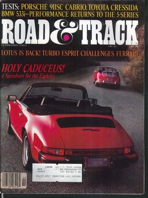 ROAD & TRACK Porsche 911SC Cabrio BMW 533i Toyota Cressida road tests 2 1983