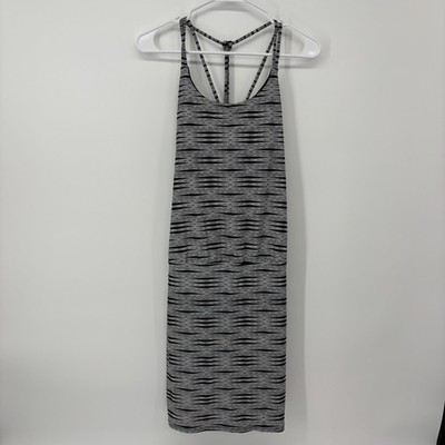 Athleta Ariel Venice Swim Dress Size Small  Strappy Black White