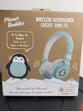 Planet Buddies Bluetooth Wireless Headphones V3 - Pepper Penguin
