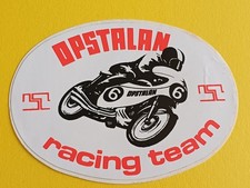vintage motorcycle sticker : OPSTALAN RACING TEAM (12.5 x 8.5 cm)