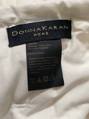 Donna Karan Home Ivory Meditate Linen Silk Quilt King Sz 108 X 96 