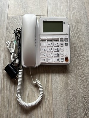 AT&T CL4940 Corded Standard Phone w/ Answering System & Backlit Display - Tested
