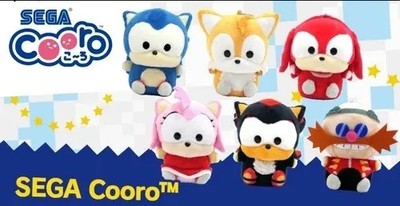 シャドウとソニック　マスコット4個セット　SONIC＆FRIENDS cooro SEGA Cooro Sonic Hedgehog Sonic and Shadow Set of 2 Plush Toy Palm