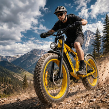 1500W Electric Mountain Bike 26" Fat Tire 48V 17.5Ah 34MPH Off-Raod e Bike
