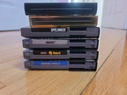 NES 4 Game Lot Baseball Stars 2 Abadox Spelunker Q bert Plus (2) Game Genies
