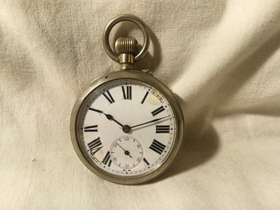 Antike Billodes Handaufzug Taschenuhr Vintage 54mm, wunderschön!