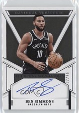 2024 Panini National Treasures Peerless Signatures 37/75 Ben Simmons Auto 14mf