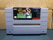 JACK NICKLAUS GOLF SNES GAME GOOD CONDITION