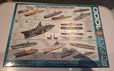 eurographics puzzle 1000 teile puzzle aircraft carrier evolution neu versiegelt