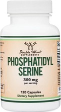 PhosphatidylSerine Supplement 300mg Per Serving, Manufactured in The USA, 120 Ca