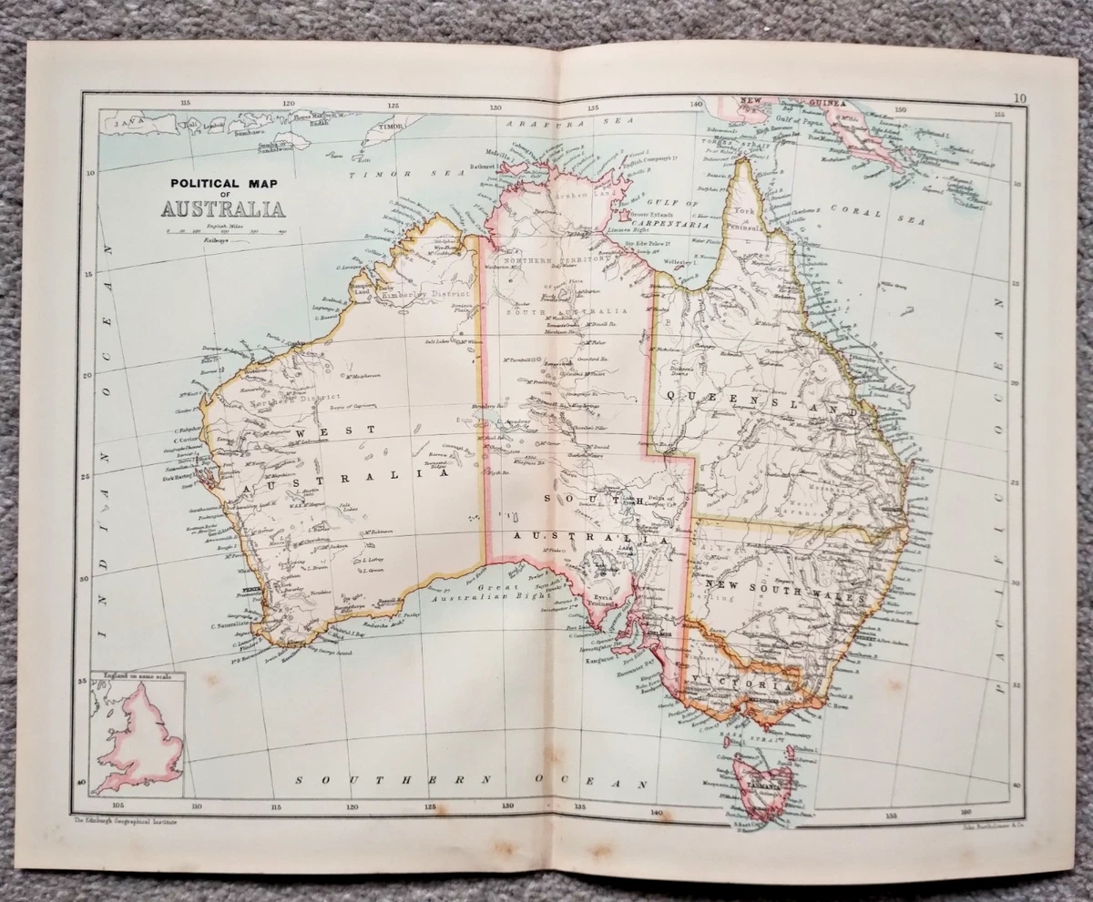 John Bartholomew Antique Australia/Oceania Maps & Atlases for sale
