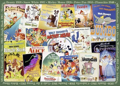 Ravensburger 19874 Disney Vintage Movie Posters 1000 Piece Puzzle for Adults,...