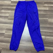Nike Vintage 90s Gray Tag Windpants Track Pants Ankle Zip Unlined Purple L
