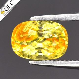 💎 GLC CERTIFIED 1.28ct Cushion Natural Yellow Chrysoberyl Madagascar Gemstone