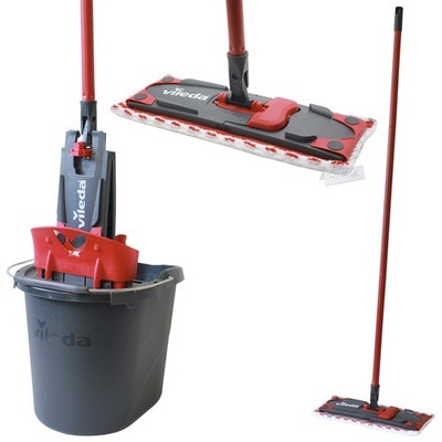 Vileda Ultramax 2in1 Mikrofaser Komplettset Wischmopp & Eimer Bodenwischer
