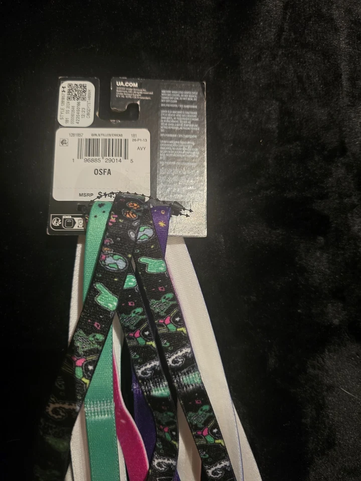 Paquete de 6 diademas Under Armour niñas talla única multicolor gráfico UA nuevas Foto 2 de 2