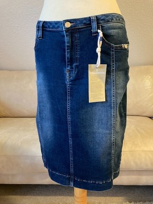 Original STRANDFEIN Stylish Women's Jeans Skirt Size 38 Blue *** NEW ***