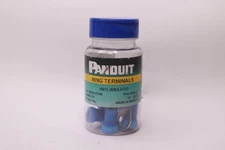 (10-Pk) Panduit Corp Flat Ring Connector 6AWG 3/8 Crimp PV6-38RX-X