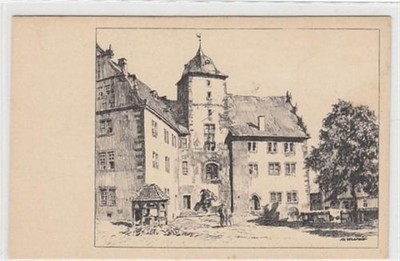 39083186 - Slotted. Artist card based on a pen drawing by Prof. Dr.