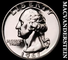 1961 Washington Quarter- Silver Choice Gem Proof Luster No Reserve #i5670