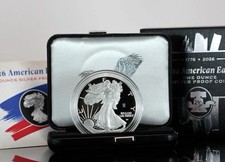 1776-2026 W PROOF AMERICAN SILVER EAGLE 250TH PRIVY - OGP/COA