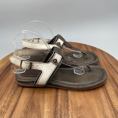Freebird by Steven Sorrento Sandals Womens Size 9 Ivory leather Casual Comfort