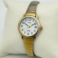 Women's TIMEX Gold Tone Classic Easy Reader Watch, 25mm, Steel Flex Band T2H341
