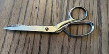 Vintage Wiss Inlaid Steel Forged No.127 Tailor's & Dressmaker's Scissors Shears