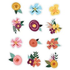 Grow Together 36-Piece Flower Cutouts, Colorful Floral Accents, Garden Flowers