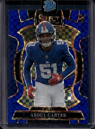 2025 Panini Select #95 Abdul Carter Blue Prizm #/249