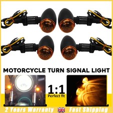 For Bobber Chopper Cafe Racer 4x Mini Motorcycle LED Turn Signal Indicator Light