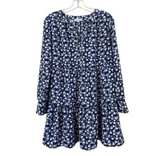LOFT Outlet Women's Floral Georgette Prairie Mini Dress - XS EUC