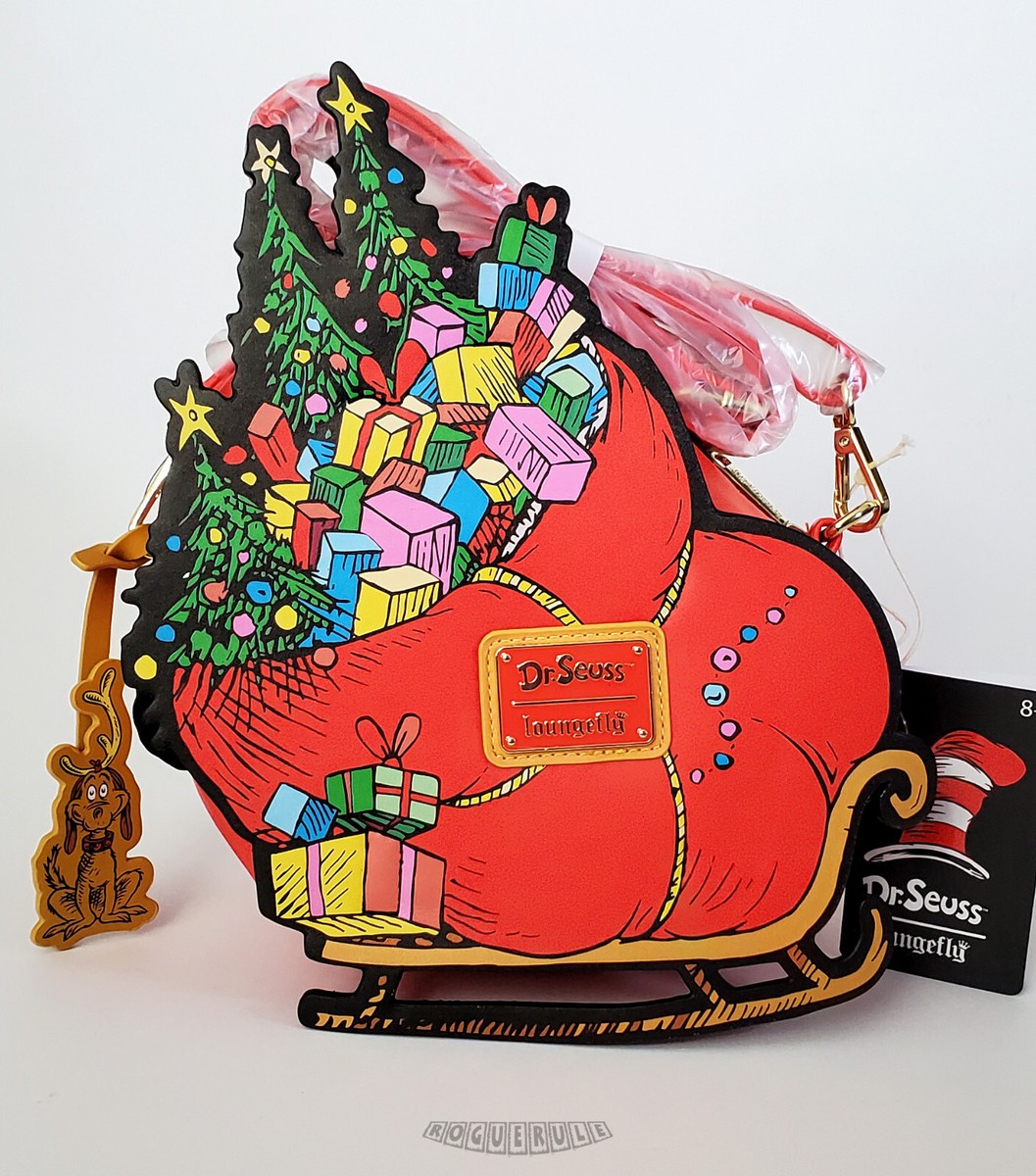 🚦Loungefly Dr. Seuss The Grinch Sleigh Crossbody Bag - New! | eBay