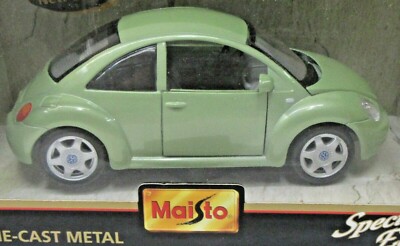 Maisto 31975 Volkswagen New Beetle Light Green 1 25 Diecast Car Mint In Box Ebay