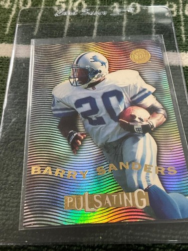Fleer Ultra Barry Sanders 1996 pulsante 6 leones inserto - Imagen 1 de 2