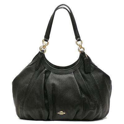 COACH リリー ショルダーバッグ F12155 ブラック　レザー NEW Coach F12155 Pebble Leather Lily Shoulder Bag | eBay