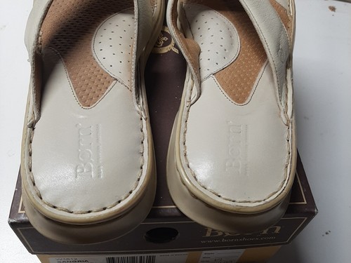 Born W1612 Sangria Off White Womens Sandal Size 11 M With Box - Picture 7 of 8