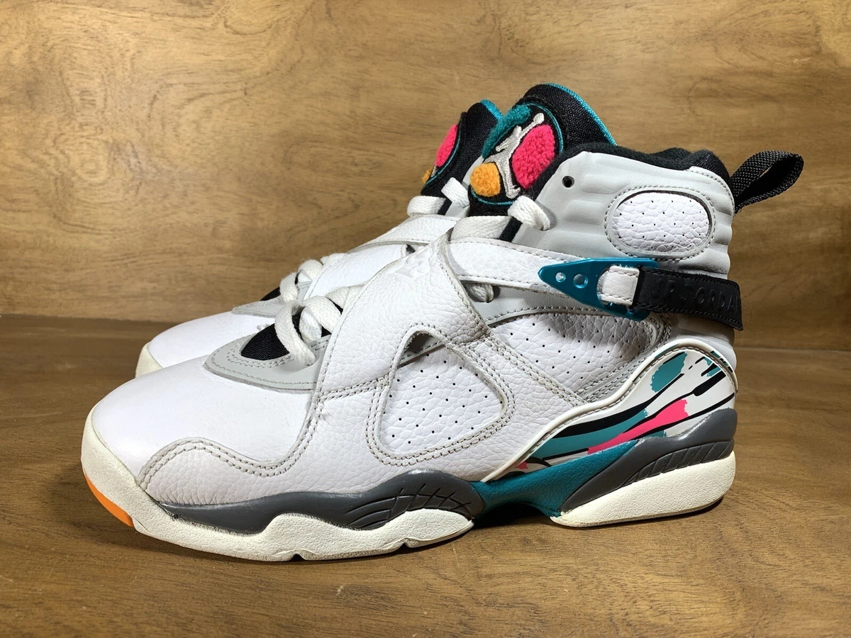 Nike Air Jordan Retro 8 GS “South Beach” Size 5 Black White Turbo Green  30536811 | eBay