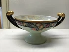 Hutschenreuther Selb Footed Round Serving Bowl Bavaria Germany- Pearlized Center